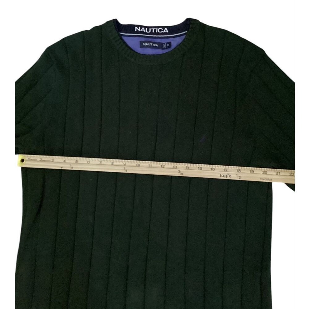 Nautica Men’s Cable Knit Green Pullover Sweater SizeXL - Picture 3 of 5